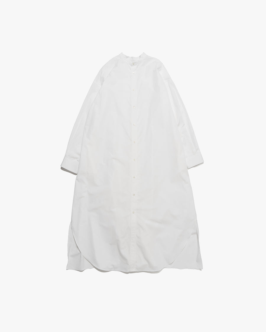 High Count Broad Band Oversized Shirt Dress