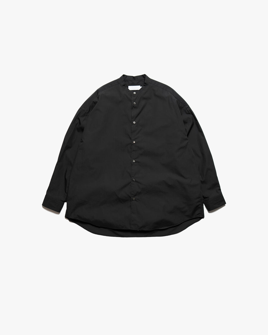 Broad L/S Oversized Band Collar Shirt