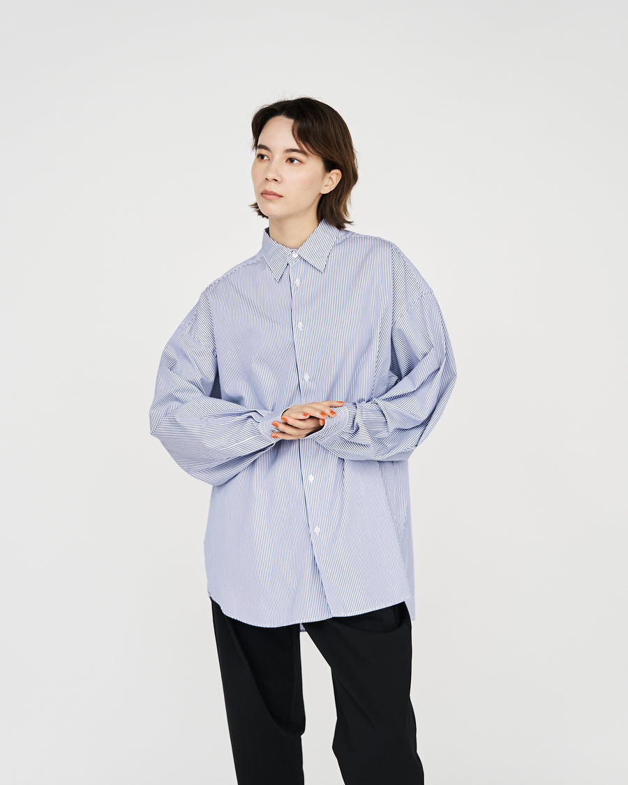 High Count Broad L/S Oversized Regular Collar Shirt